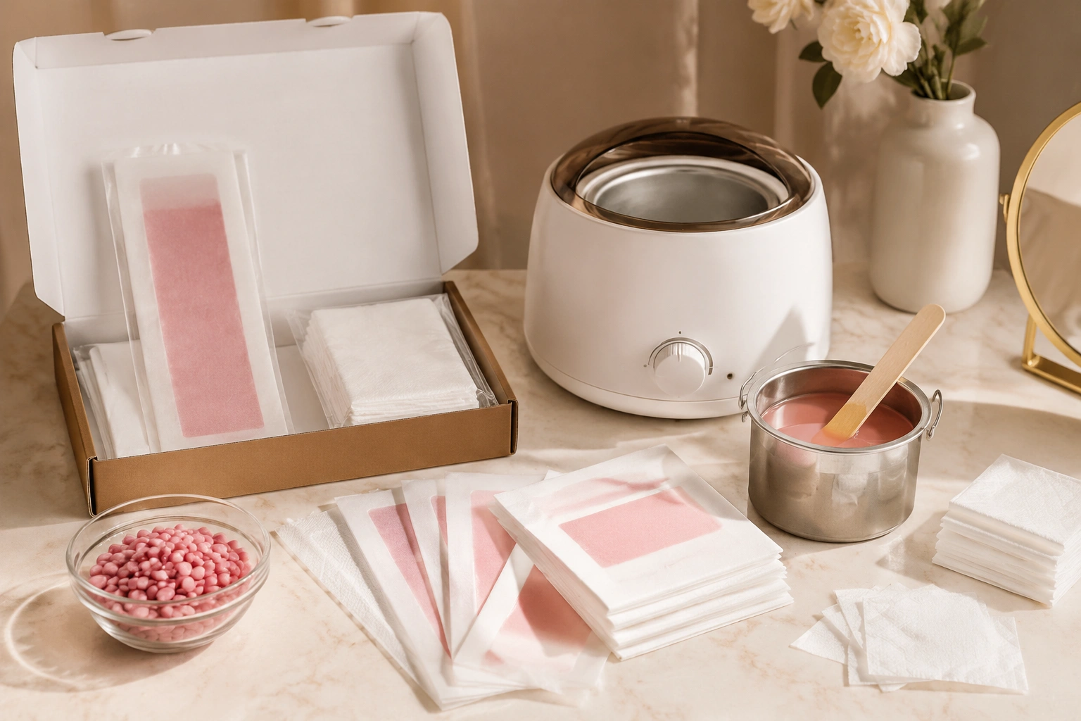 Physical hair removal OEM including wax strips and hot wax