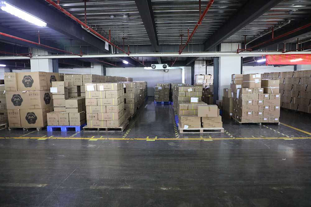 Finished hair removal products prepared for warehouse and export delivery